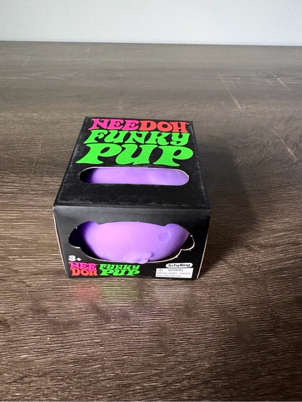 Needoh Funky Pup Purple Squishy Toy